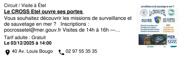 Visite du CROOS Atlantique à Etel